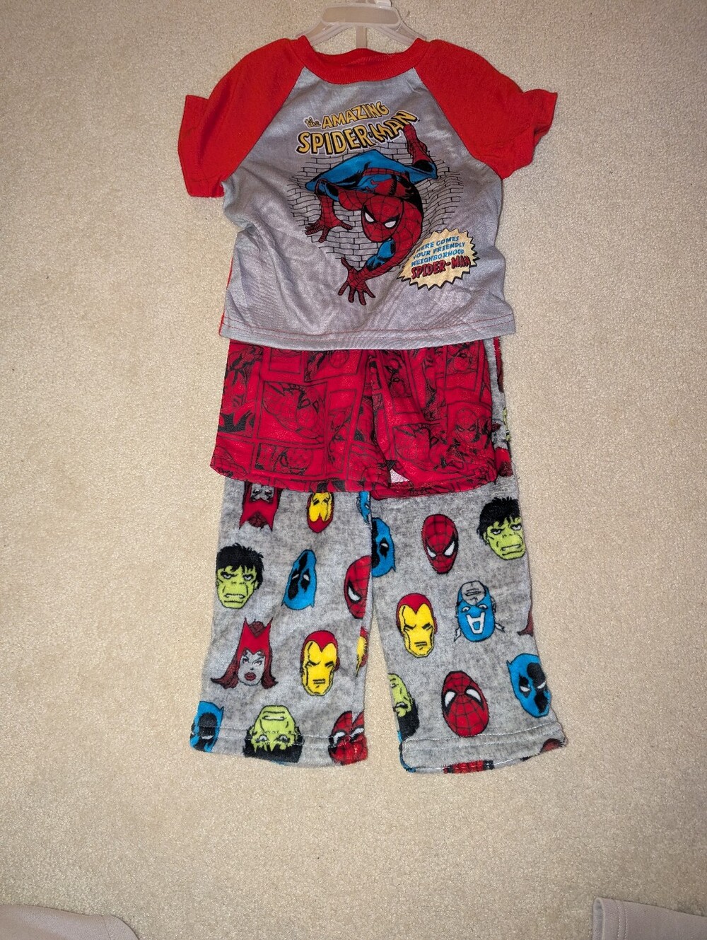 Nwt Marvel Boys Pjs
